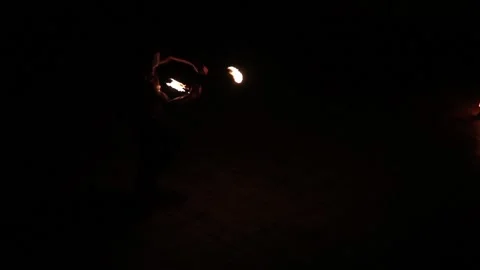 Fakir on a black background Stock Footage 85550846