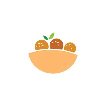 Falafel vector icon design template Stock Illustration
