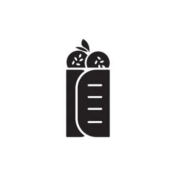 Falafel vector icon design template Stock Illustration