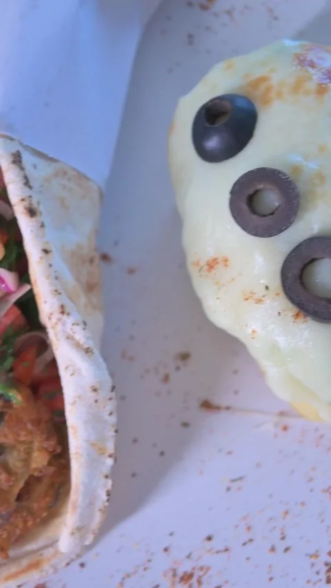 Falafel vertical video. Middle Eastern food Stock Footage 217576402