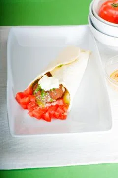Falafel wrap Stock Photos
