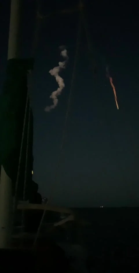 Falcon 9 Sapace X Rocket Launch, April 30th 2023 Stock Footage 239959258