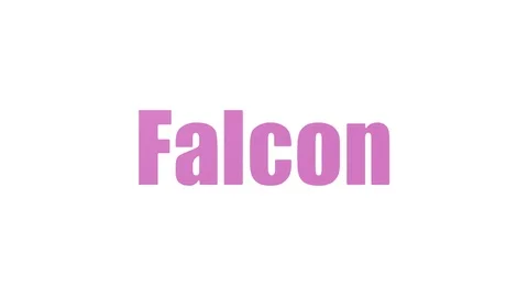 Falcon Animated Word Cloud Isolated Stock Footage 99620400