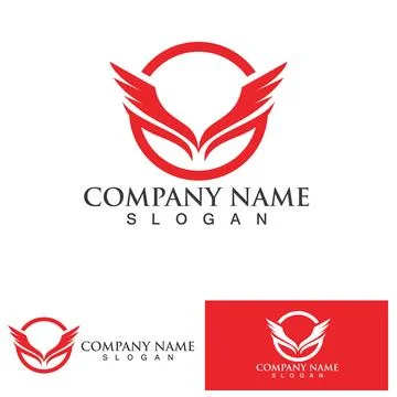Falcon bird eagle  Logo Template vector illustration design Stock Illustration