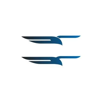 Falcon, Eagle Bird Logo Icon Design Vector Template Stock Illustration