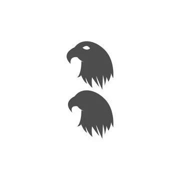 Falcon, Eagle Bird Logo Icon Design Vector Template 스톡 일러스트