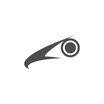 Falcon, Eagle Bird Logo Icon Design Vector Template 스톡 일러스트