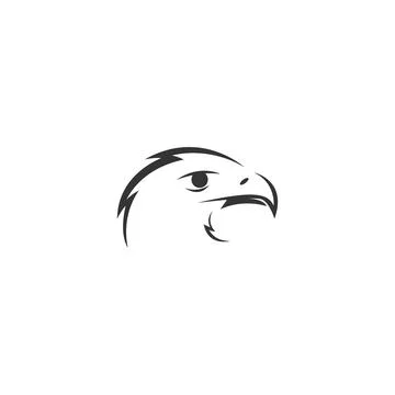 Falcon, Eagle Bird Logo Icon Design Vector Template 스톡 일러스트