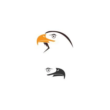 Falcon, Eagle Bird Logo Icon Design Vector Template Stock Illustration