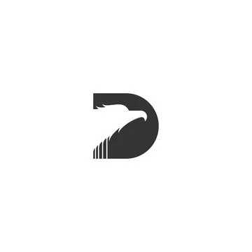 Falcon, Eagle Bird Logo Icon Design Vector Template Stock Illustration