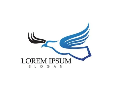 Falcon Eagle Bird Logo Template vector icons 스톡 일러스트