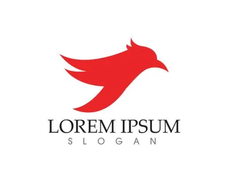 Falcon Eagle Bird Logo Template vector icon 스톡 일러스트