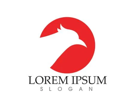 Falcon Eagle Bird Logo Template vector icon 스톡 일러스트