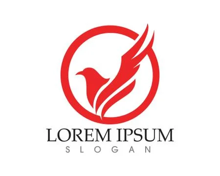 Falcon Eagle Bird Logo Template vector icon 스톡 일러스트