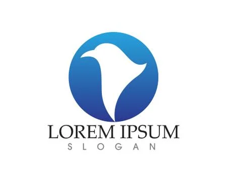 Falcon Eagle Bird Logo Template vector icon 스톡 일러스트