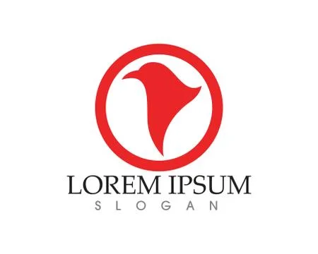 Falcon Eagle Bird Logo Template vector icon 스톡 일러스트