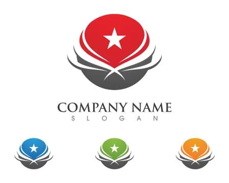 Falcon Eagle Bird Logo Template Stock Illustration