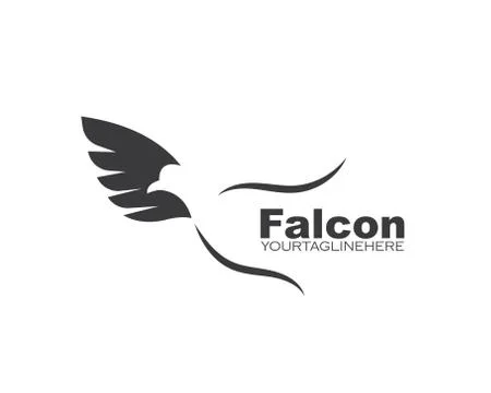 Falcon Eagle Bird Logo Template vector 스톡 일러스트