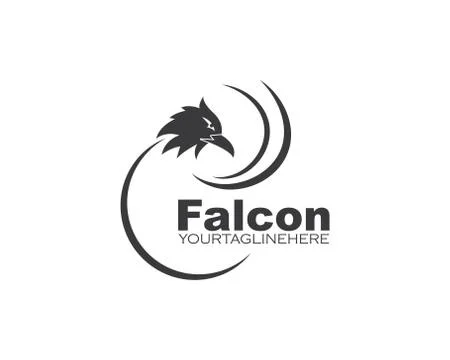 Falcon Eagle Bird Logo Template vector 스톡 일러스트