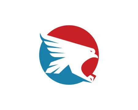 Falcon Eagle Bird Logo Template vector 스톡 일러스트