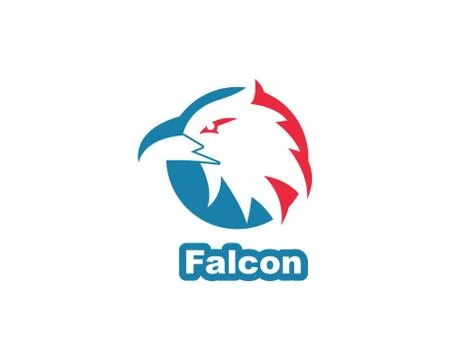 Falcon Eagle Bird Logo Template vector 스톡 일러스트