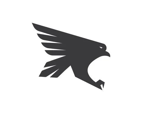 Falcon Eagle Bird Logo Template vector 스톡 일러스트