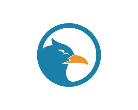 Falcon Eagle Bird Logo Template vector 스톡 일러스트