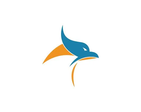 Falcon Eagle Bird Logo Template vector 스톡 일러스트