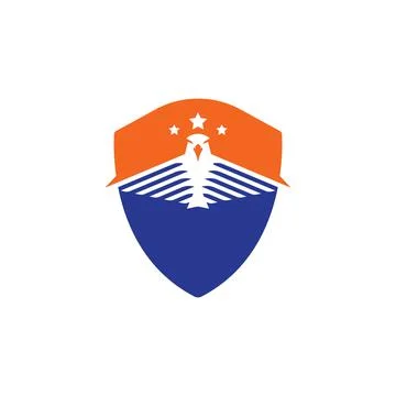 Falcon Eagle Bird Logo Template vector 스톡 일러스트