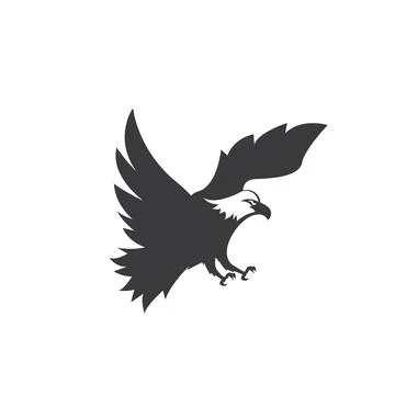 Falcon Eagle Bird Logo Template vector 스톡 일러스트