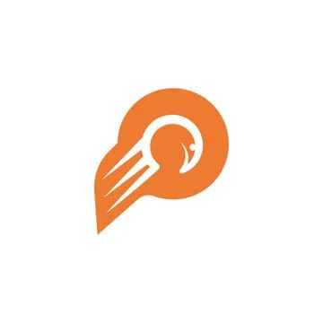 Falcon Eagle Bird Logo Template vector 스톡 일러스트