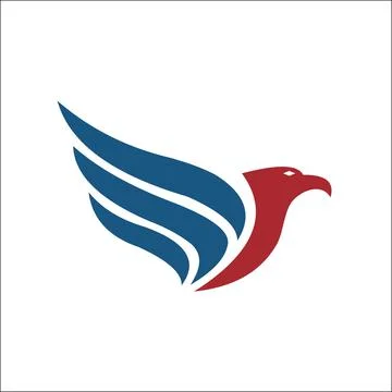 Falcon Eagle Bird Logo Template vector icon Stock Illustration