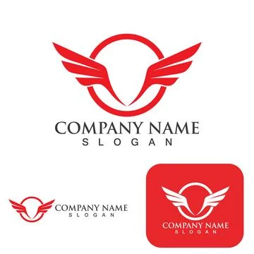 Falcon Eagle Bird Logo Template Vector Icon Stock Illustration