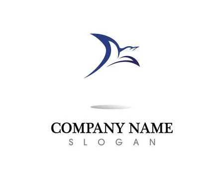 Falcon Eagle Bird Logo Template vector icon 스톡 일러스트