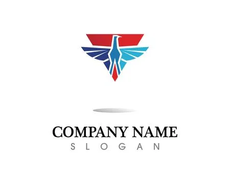 Falcon Eagle Bird Logo Template vector icon 스톡 일러스트