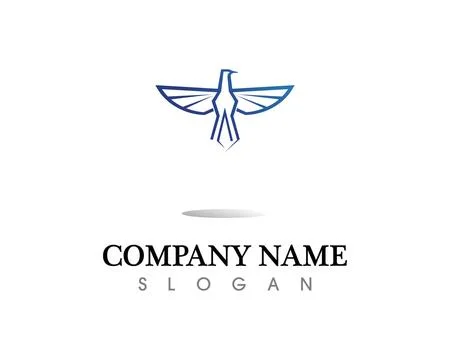 Falcon Eagle Bird Logo Template vector icon 스톡 일러스트