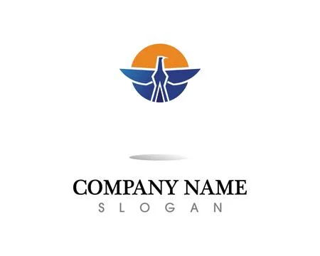 Falcon Eagle Bird Logo Template vector icon 스톡 일러스트