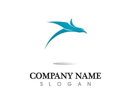 Falcon Eagle Bird Logo Template vector icon 스톡 일러스트