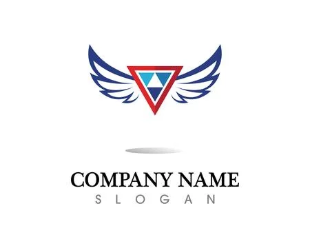 Falcon Eagle Bird Logo Template vector icon Stock Illustration