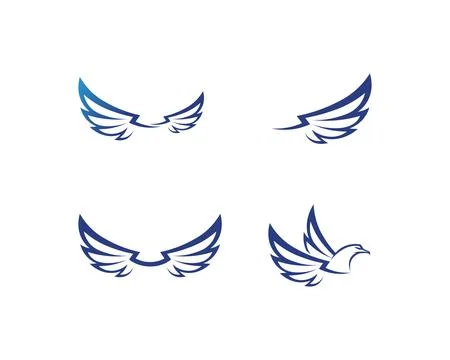 Falcon Eagle Bird Logo Template vector icon 스톡 일러스트