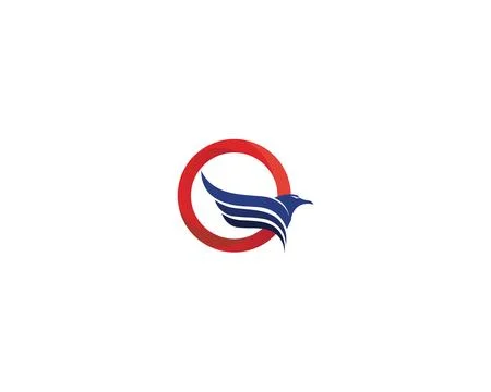 Falcon Eagle Bird Logo Template vector icon Stock Illustration