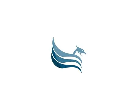 Falcon Eagle Bird Logo Template vector icon Stock Illustration
