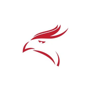 Falcon eagle birdWave Logo Template vector symbol Stock Illustration
