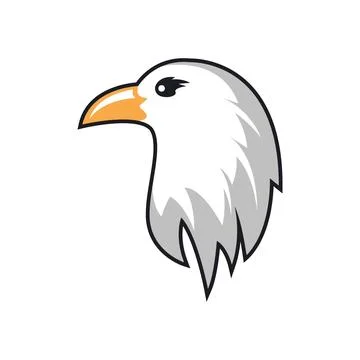 Falcon head  element   vector art  design Illustrazione stock