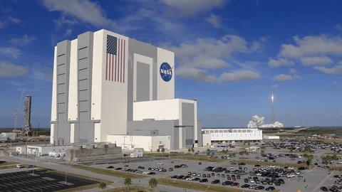 Falcon Heavy launch at Kennedy Space Center - 2018 Stock Footage 94451818