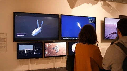 Falcon heavy test flight. Interplanetary Transport system. SpaceX Vídeos de archivo 124714023