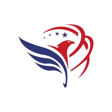 Falcon Logo Template vector Creative phoenix logo pro vector Stock Illustration