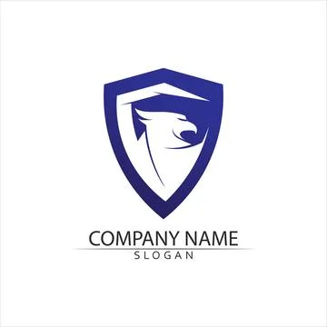Falcon Logo Template vector Stock Illustration