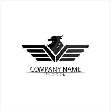 Falcon Logo Template vector Illustrazione stock