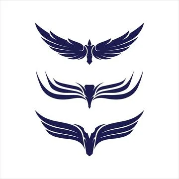Falcon Logo Template vector Illustrazione stock